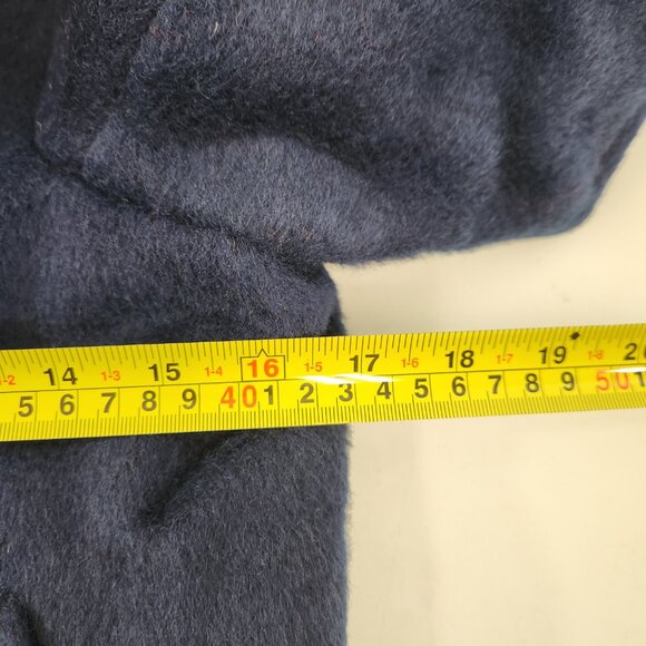 Vintage May May Kids Winter Coat Size 8 Detachable Hood Blue Red - Picture 11 of 11